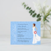 Modern Elegance Bridal Shower Kaart (Staand voorkant)