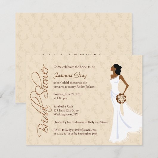 Modern Elegance Champagne Vrijgezellenfeest Kaart (Voorkant / Achterkant)