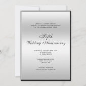 Modern Elegance Foto bruiloft Jubileum Kaart (Achterkant)