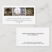 Modern Elegance | Fotografie drie foto's Visitekaartje (Voorkant / Achterkant)