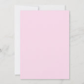 Modern Elegance Girl Baptism Invitation Kaart (Achterkant)