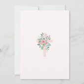 Modern Elegance Girls Baptism Invitation Kaart (Achterkant)