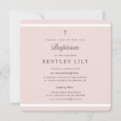 Modern Elegance Girls Baptisme Kaart (Voorkant)