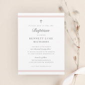 Modern Elegance Girls Baptisme Kaart