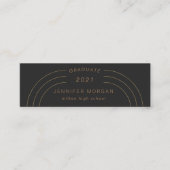 modern elegance gold afstuderen Name Kaart Mini Visitekaartje (Voorkant)