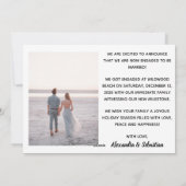 Modern Elegance Holiday verloofde Flat Holiday Kaa Feestdagenkaart (Achterkant)