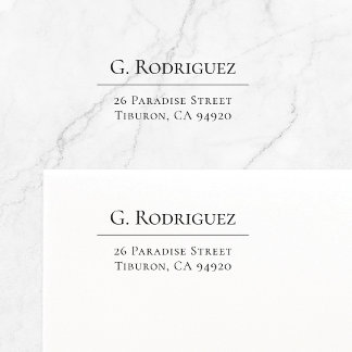 Modern Elegance Line. Minimale standaard. Adres 05 Zelfinktende Stempel