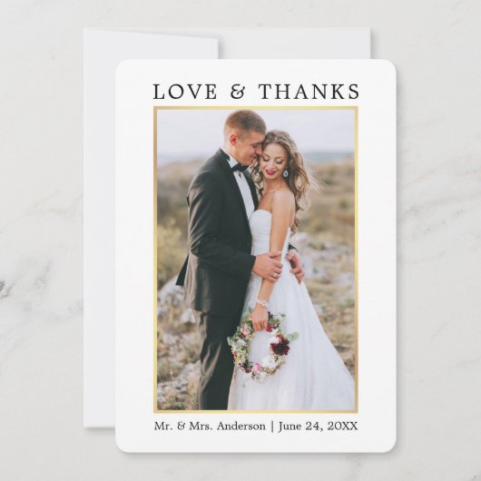 Modern Elegance Love and Bedankt Wedding (Voorkant)