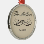 Modern Elegance Metalen Ornament (Rechts)