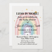 Modern Elegance Minimalistisch Regenboog Baby show Kaart (Voorkant / Achterkant)