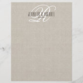 Modern Elegance Monogram Letterhead Briefhoofd (Voorkant)