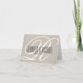 Modern Elegance Monogram Notitiekaartje (Voorkant)