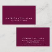 Modern Elegance | Papavers Visitekaartje (Voorkant / Achterkant)