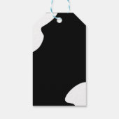 Modern Elegance Pink Floral string licht dank u Cadeaulabel (Achterkant)