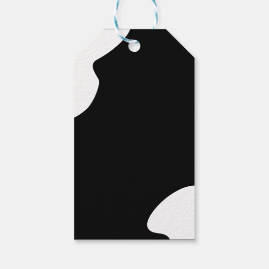 Modern Elegance Pink Floral string licht dank u Cadeaulabel (Achterkant)