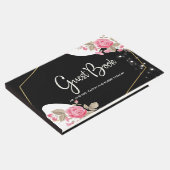 Modern Elegance Pink Floral string light Gastenboek (Hoek)