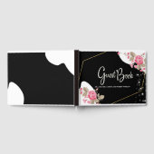 Modern Elegance Pink Floral string light Gastenboek (Volledig)