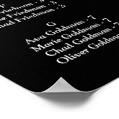 Modern Elegance Pink Floral string light Poster (Hoek)