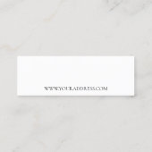 Modern Elegance Pure. Minimale standaard. Adres 05 Mini Visitekaartje (Achterkant)