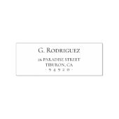 Modern Elegance Pure. Minimale standaard. Adres 05 Rubberstempel (Afrduk)