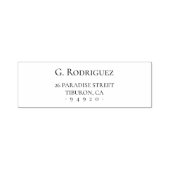 Modern Elegance Pure. Minimale standaard. Adres 05 Zelfinktende Stempel (Design)