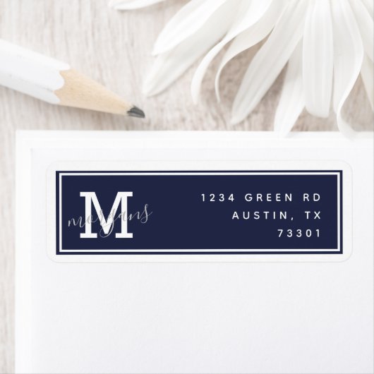 Modern Elegance | Retouradreslabel Etiket (Insitu)