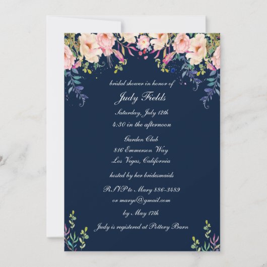 Modern Elegance roze Vrijgezellenfeest Kaart (Voorkant)