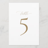 Modern Elegance Trouwtafel Nummer Kaart (Voorkant)