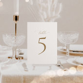 Modern Elegance Trouwtafel Nummer Kaart