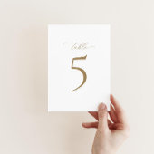Modern Elegance Trouwtafel Nummer Kaart