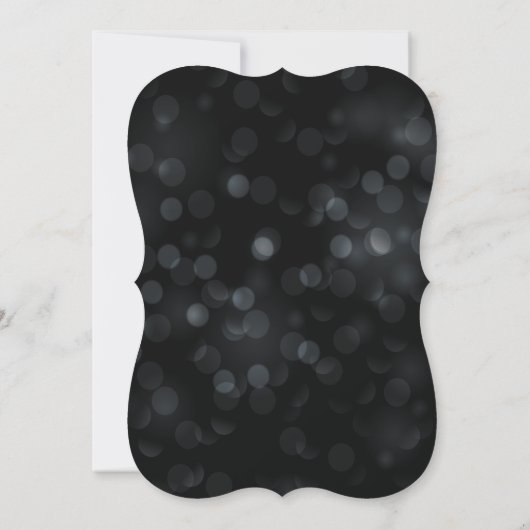 Modern Elegance Typography Bokeh Graduation Party Kaart (Achterkant)