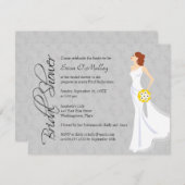 Modern Elegance Vrijgezellenfeest Grey Kaart (Voorkant / Achterkant)