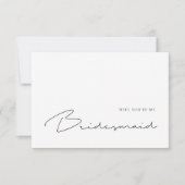 Modern Elegance zal je mijn bruidskaart zijn Bedankkaart (Voorkant)