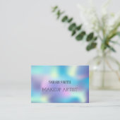 Modern Eleganht opal, Business Visitekaartje (Staand voorkant)