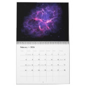 Modern elegant 12 maanden ruimtelandschap voor scr kalender (Feb 2026)