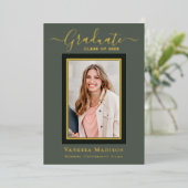 Modern Elegant | 1 Aankondiging van een foto-Afstu (Staand Voorkant)