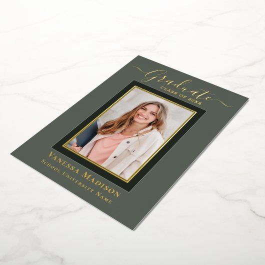 Modern Elegant | 1 Aankondiging van een foto-Afstu (Gedraaid)