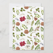 Modern Elegant 1 foto Kerstmis Script Feestdagenkaart (Achterkant)