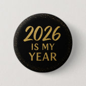 Modern Elegant 2026 is my Year Ronde Button 5,7 Cm (Voorkant)