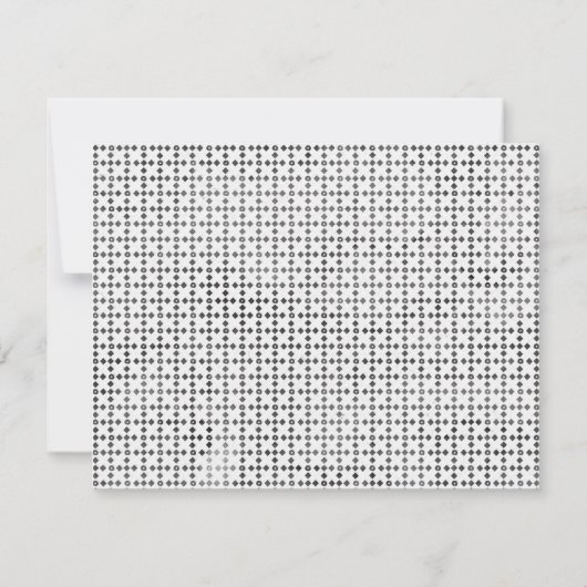 Modern Elegant 3 Monogram Initiaal Boho Rustic Notitiekaartje (Achterkant)