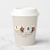 modern elegant 4 afstuderen Papieren kop Papieren Bekers (Achterkant)