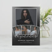 Modern Elegant 4 Fotogradatie Partij Uitnodiging (Staand voorkant)