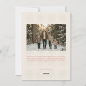 Modern Elegant 4 Photo Merry Christmas Feestdagenkaart (Achterkant)