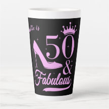 Modern Elegant 50 en Fabulous Birthday Voman