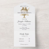 Modern, elegant 55. allemaal in één uitnodiging (Binnen)