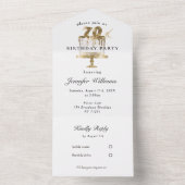 Modern, elegant 70. allemaal in één uitnodiging (Binnen)