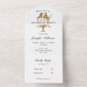 Modern, elegant 85. allemaal in één uitnodiging (Binnen)