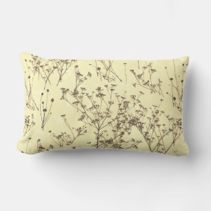 Modern Elegant Abstract Beige Cream Wildflower Kussen