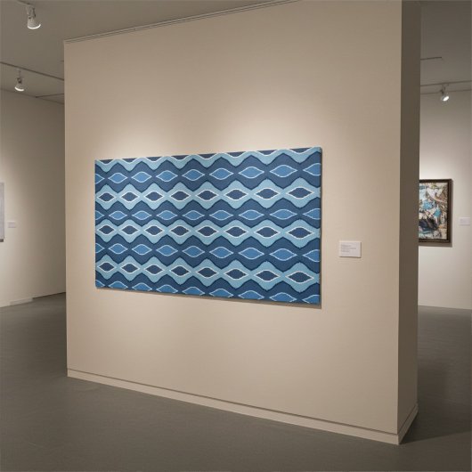 Modern, Elegant Abstract Blue Jay Pattern Canvas Afdruk