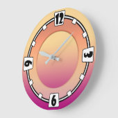 Modern, elegant, abstract, decoratief, klok (Hoek)